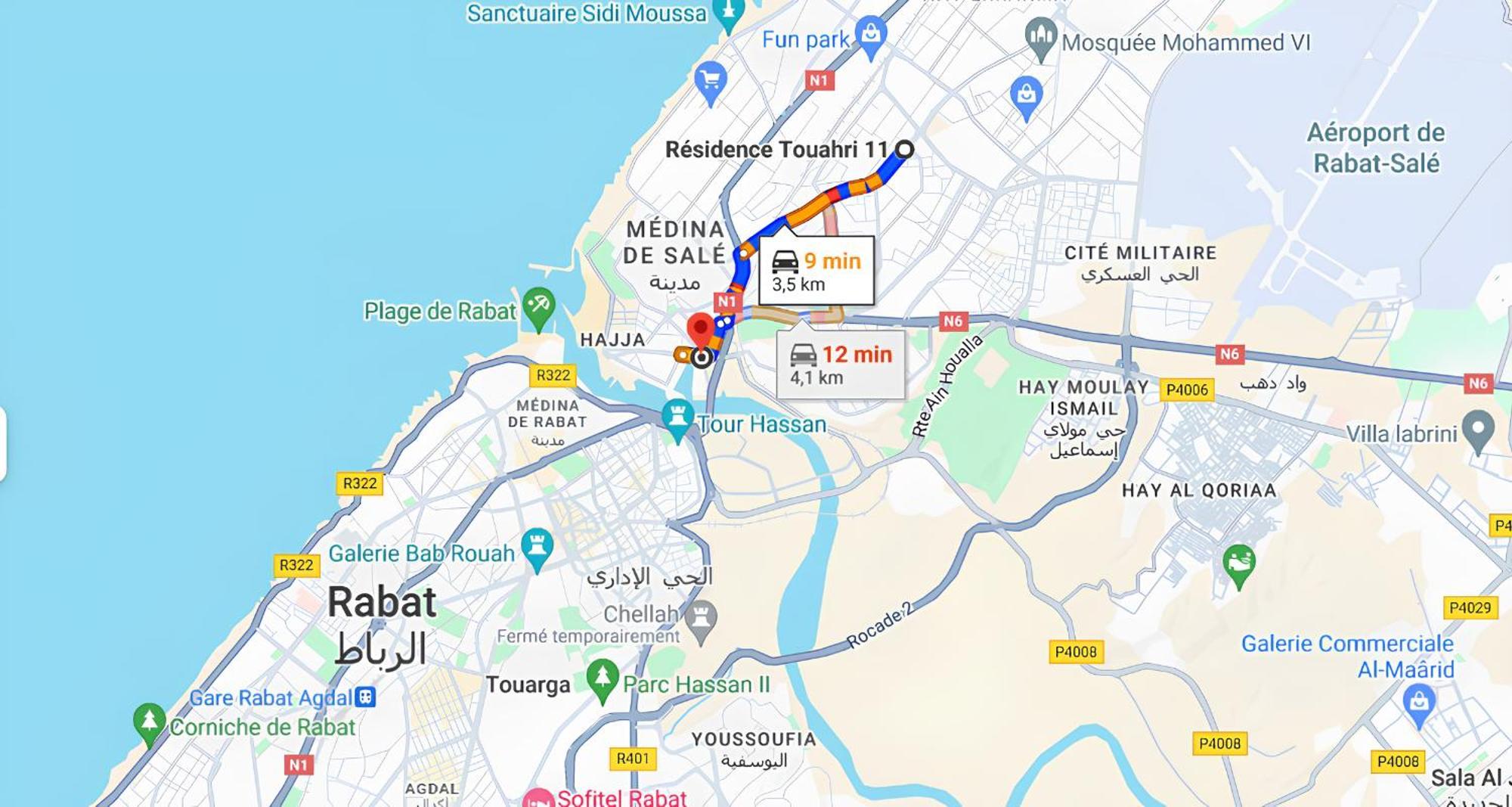 Confort Et Piscine, A 5 Min De Rabat Et Aeroport Salé Exteriör bild